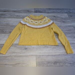 American Eagle Fall fair isle sweater autumn colors soft and warm size small